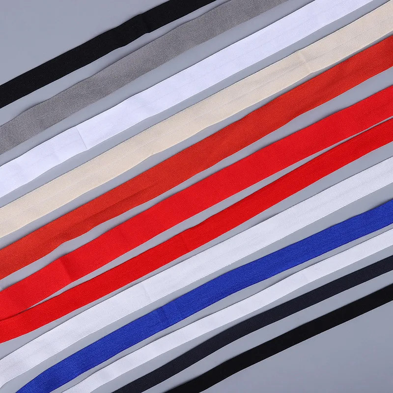 Manufacturers Custom High-quality Nylon Colored Underwear Elastic Edging Strips Seamless Vest Fold Nylon Edging Elastic Band