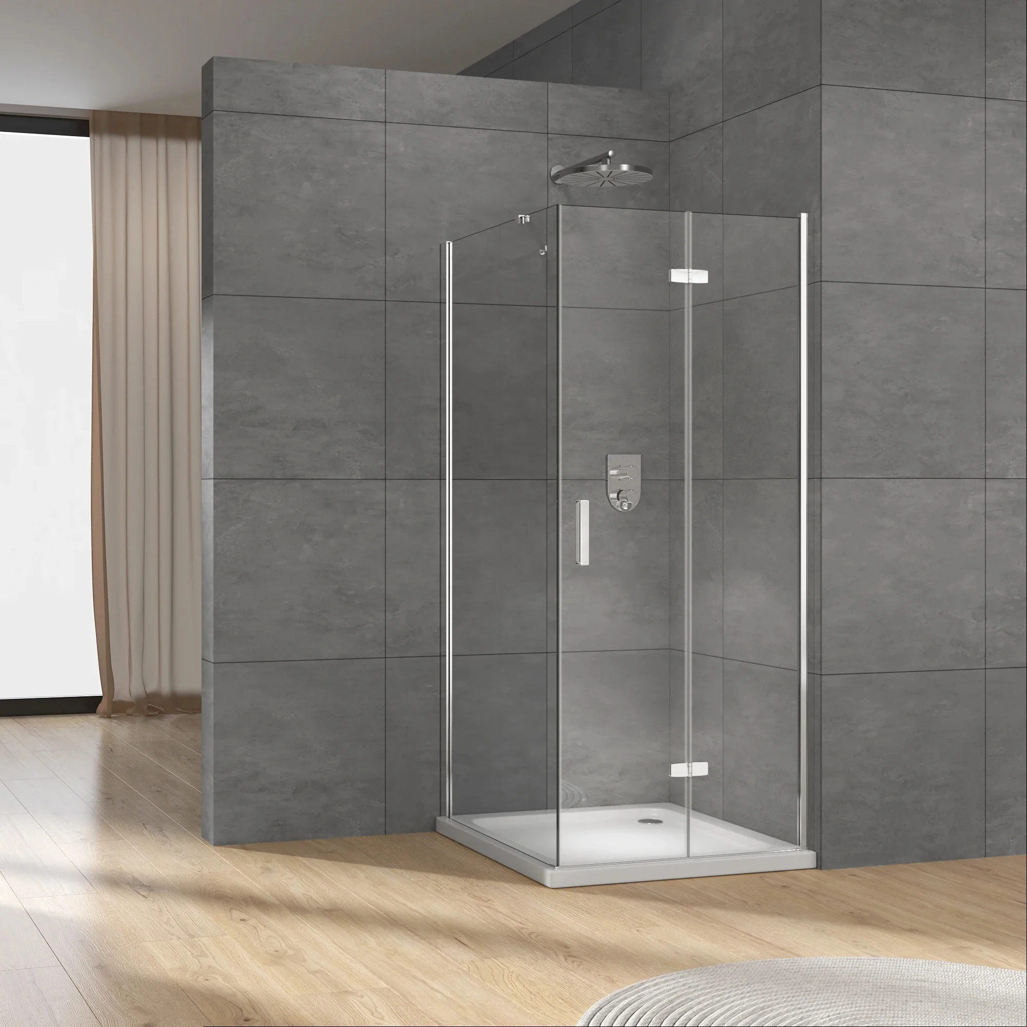 Exceed Portable Self Cleaning Shower Enclosure SUS304 Shower Enclosure