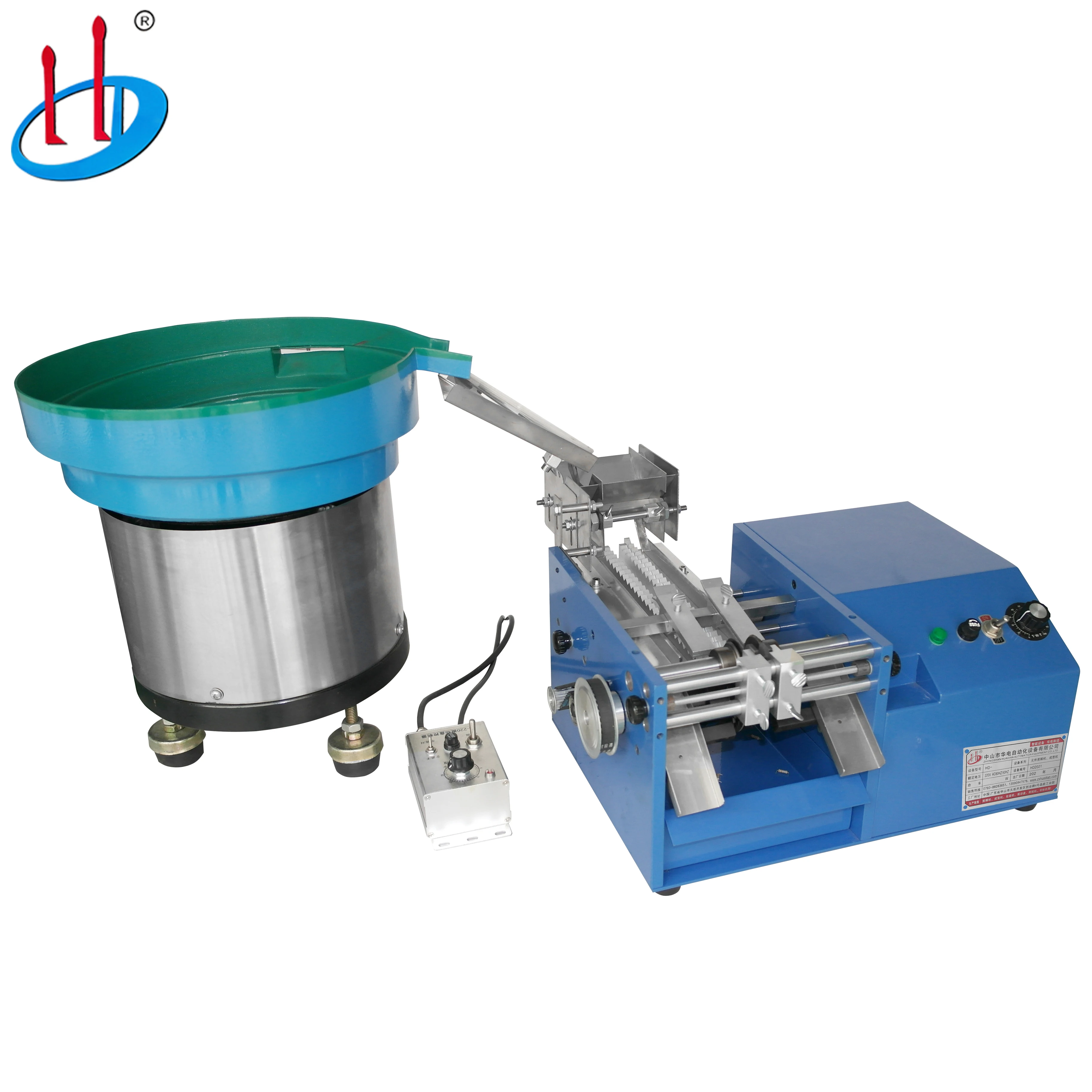 Automatic Belt Type Bulk Axial Components Resistor Lead Cutting Forming Machine with Vibrating Drum