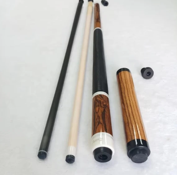 TQG-11 New Pool Cues 58inch+13mm Golden Ebony American Billiard Stick with Carbon Shaft Cue Extension and Maple Butt Sleeve