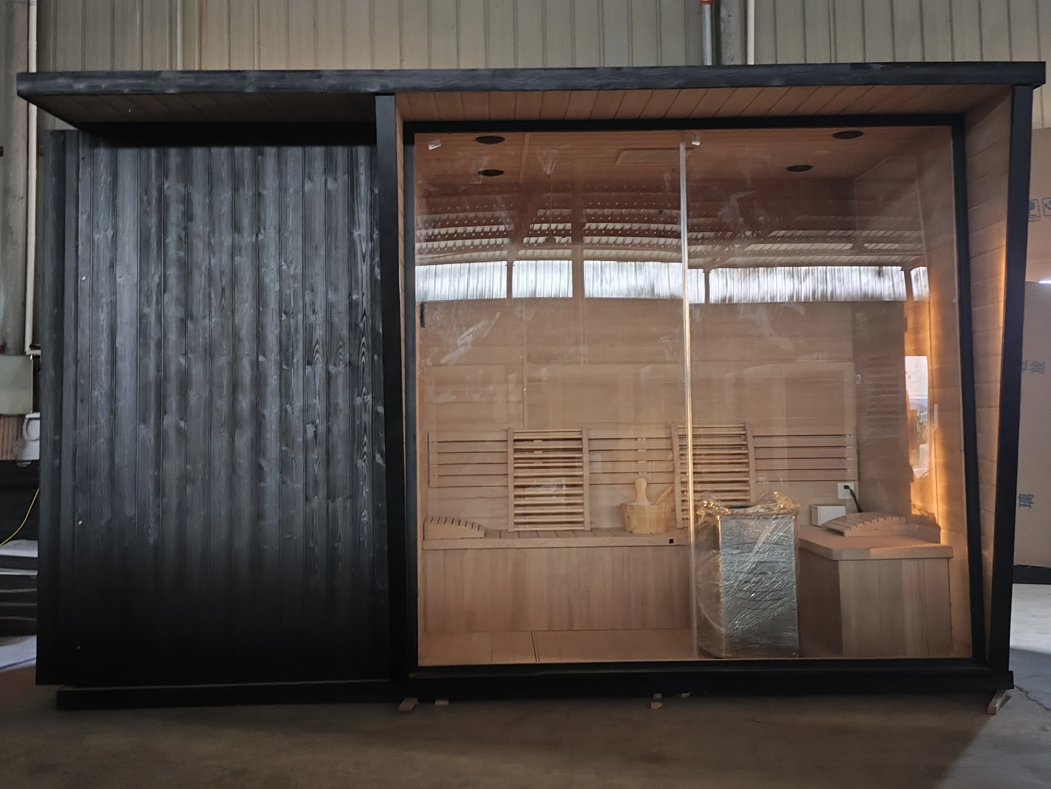 8-10 Red Cedar Garden Sauna Outdoor Outdoor Cedar Modern Sauna Outdoor Sauna