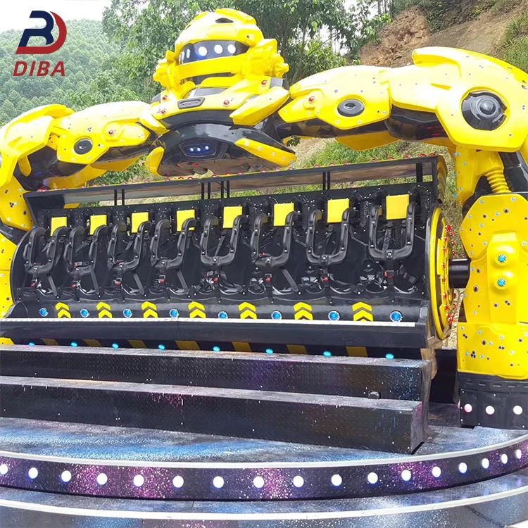 China Manufacturer Amusement Park 16 Seats 360 Degree Rotation Robocop Rides For Sale
