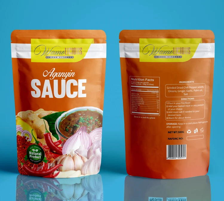 Custom Printed Retort Standing Bags High Temperature Resistance Camping Cooking Set Bag Sauce Curry Food Retort Pouch