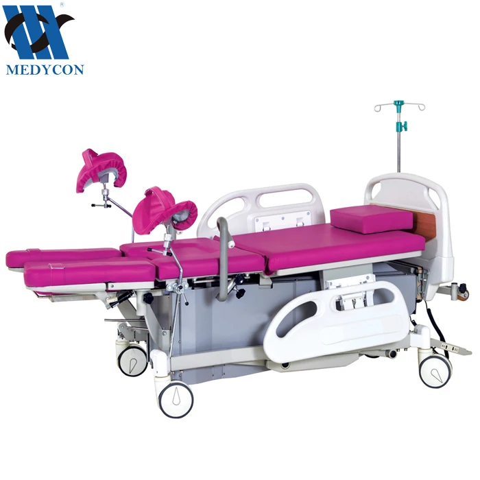 BDOP08 розовая многофункциональная электрическая акушерско-Гинекологическая кровать