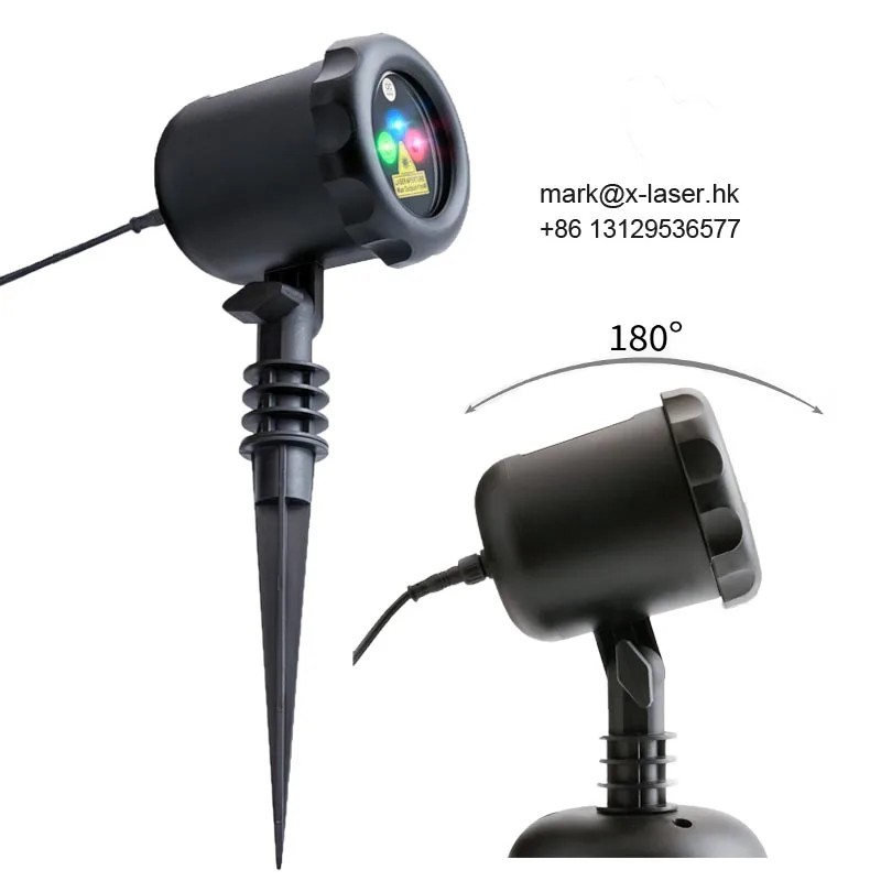 2018 Factory New Products IP65 Outdoor Christmas Star Projector Laser Light Shower