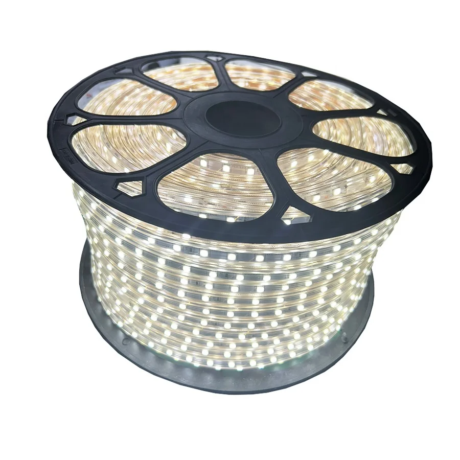 ip67 ac 220v voltage 50m 100m smd 2835 120d 4000k white led strip light outdoor waterproof