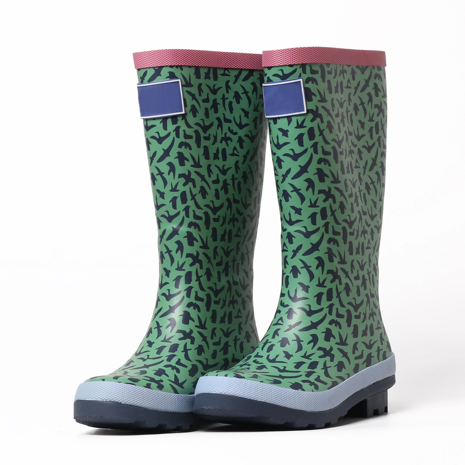 kids rain boots girls easy-on handles water prove rain shoes adorable selected print patterns stylest garden boots