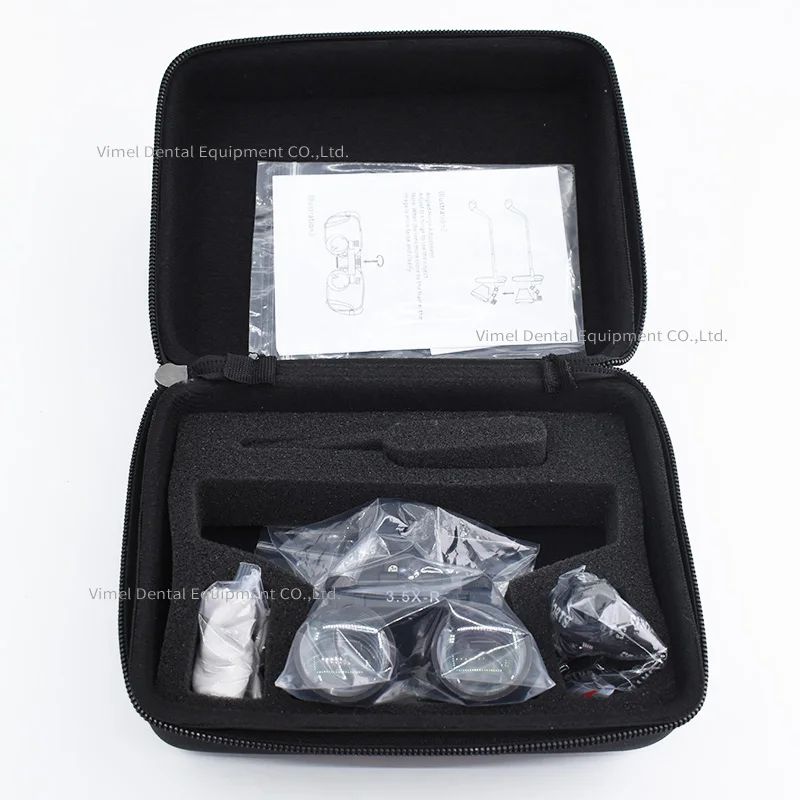 Movable Binocular Dental Loupes 2.5X 3.5X Coated Optical Lens with Clip Magnifying Glass Galilean Dental Magnifier