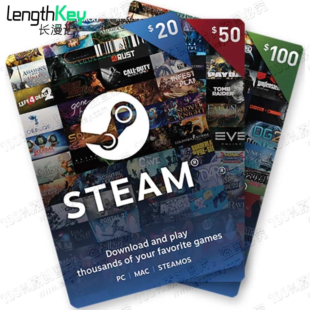 Stable and Safest Steam Gift Card Email Delivery 20/50/100 US Dollar
