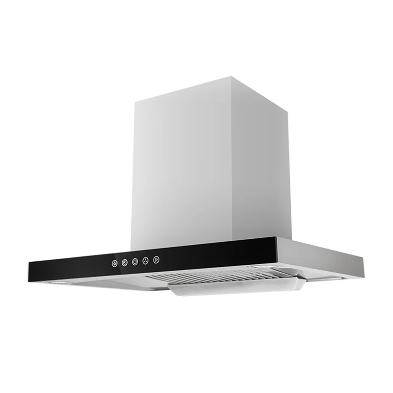 T Shape Factory Price Good Quality Touch+ Motion Sensing 900mm Kitchen Chimney Cooker Smoke Extractor Exhaust Range Hood