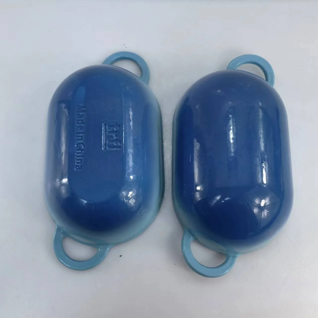 cast iron enamel bread loaf pans