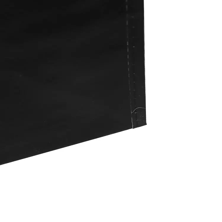 Black custom your own logo printed recyclable grocery packaging pp woven shopping bag tote
