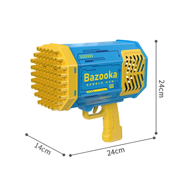 Zhoya Amazon Hot Wholesale Rocket Boom Gatling Bubble Machine Toy Automatic Ble Machine Electric Bubble Gun