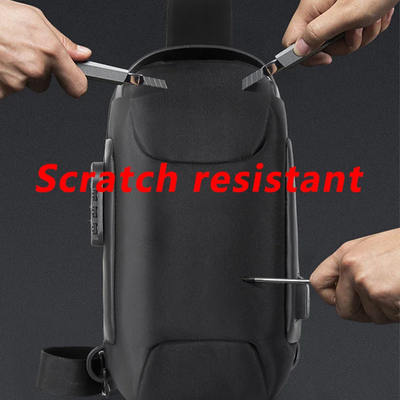 Spot Wholesale Large Capacity Shoulder Messenger Bag Male Usb Charging Chest Oxford Outdoor