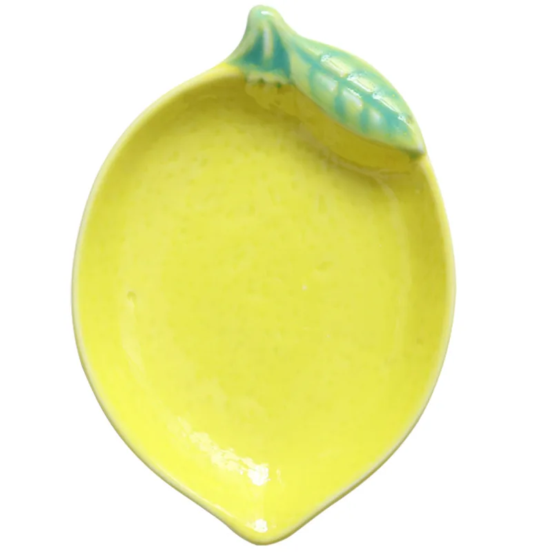 Manufacturers direct lovely household lemon shape ceramic dish