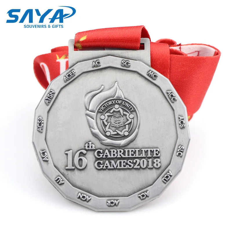 Manufacturer Custom Design Zinc Alloy Souvenir 3D Sport Match Adward Metal Medal