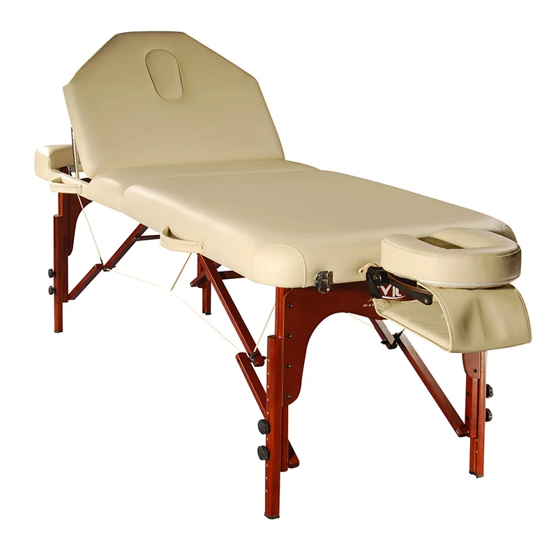 Mt Luban Nadine Factory Manufacture New Design 3 Section Professional Portable Thai Folding Massage Table Massage Bed Lash Bed