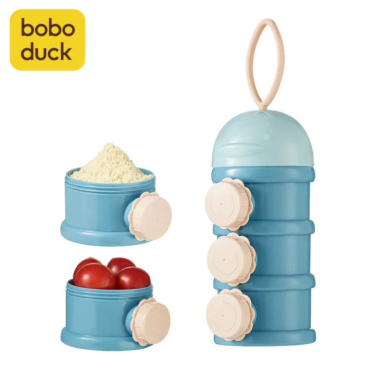 Boboduck портативный высокое качество 3 слоя для пищевой миксер сухого молока контейнеры