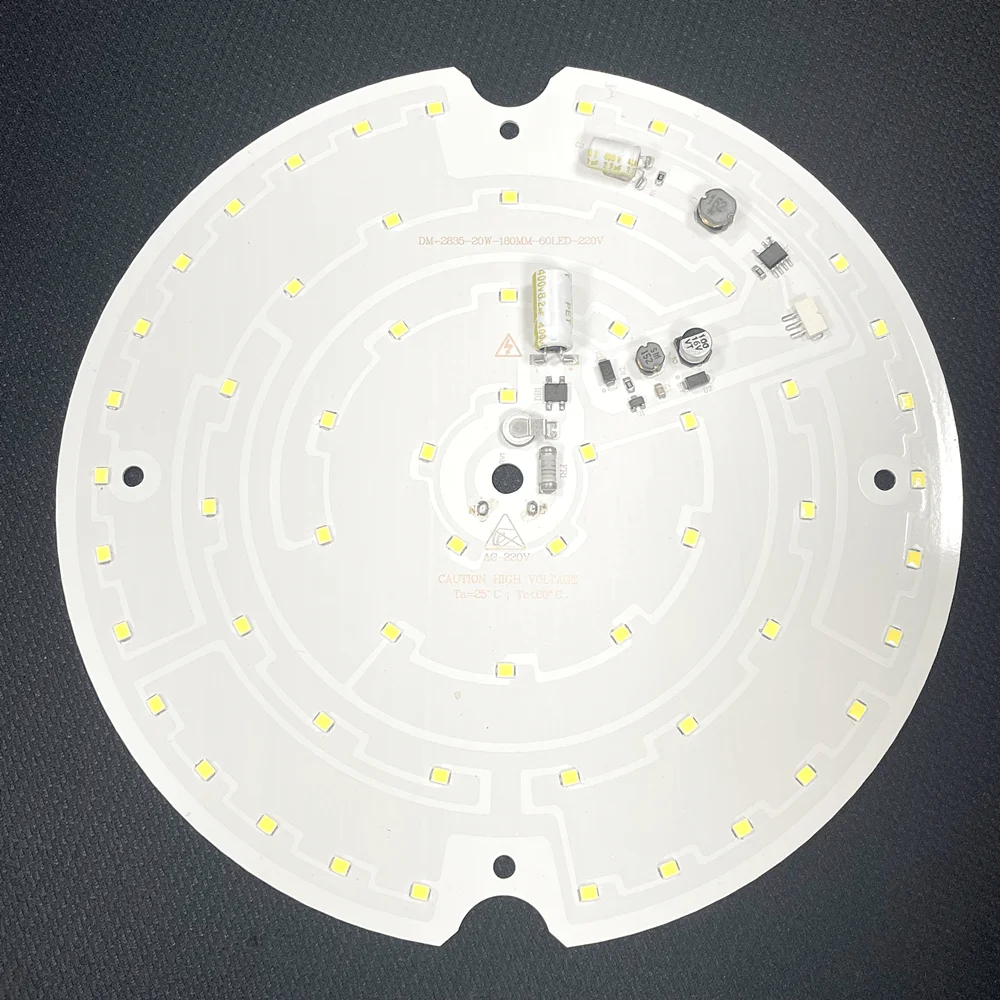 Flicker-free 220V 20W Round Aluminium DOB SMD2835 led Light Board Motion Sensor Led Module For Led Ceiling Light