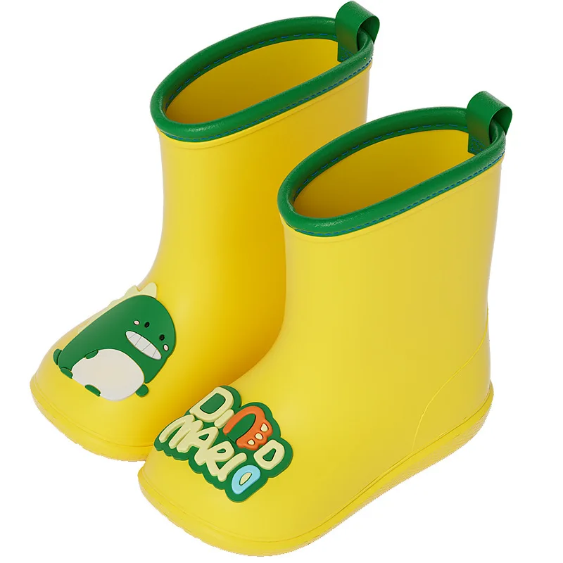 Solid Children Rain Boots Outdoor EVA Waterproof Baby Rainy Shoes Toddler Girl Boy Anti Slip Soft kids Water rain boot kids