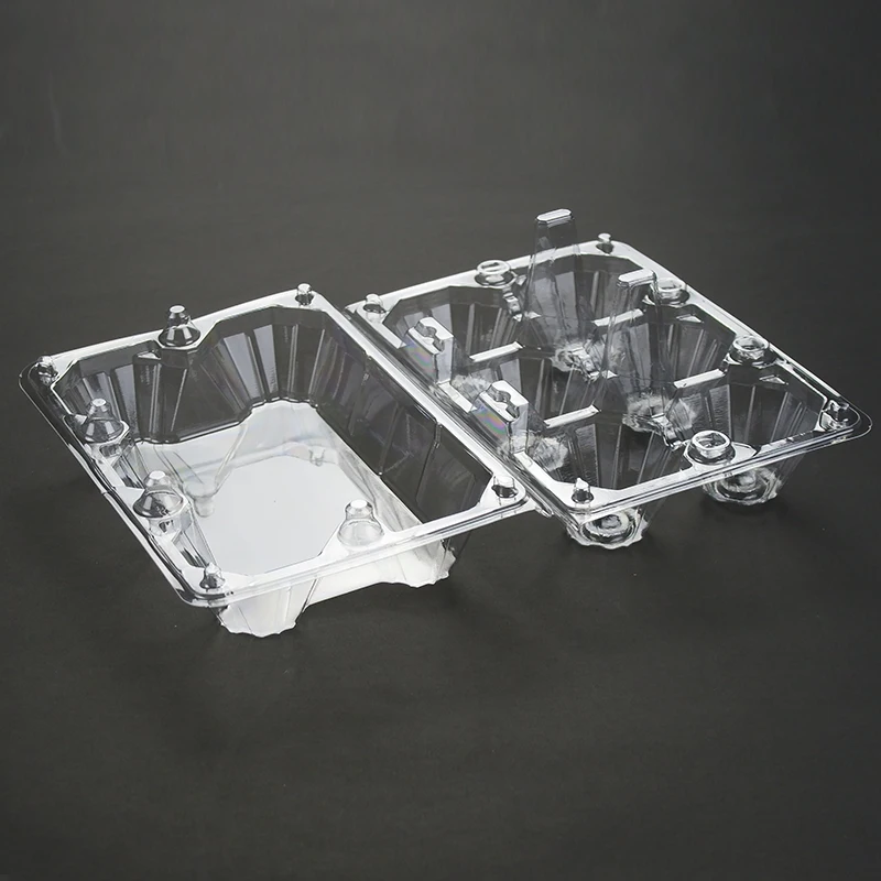 Eggs Plastic Packaging Box Egg Packing Tray 6-holes egg tray
