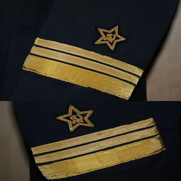 wool officer navy white uniform Stage performance uniform Drama props clothes