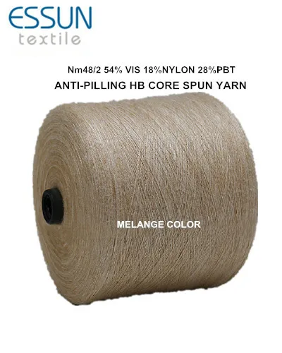 GRS Certificate Yarn NM44 -NM48/2 88% Regenerated Polyester 12% Nylon Angora Like Yarn for Knitting Sweater 10gg 12gg and 14gg