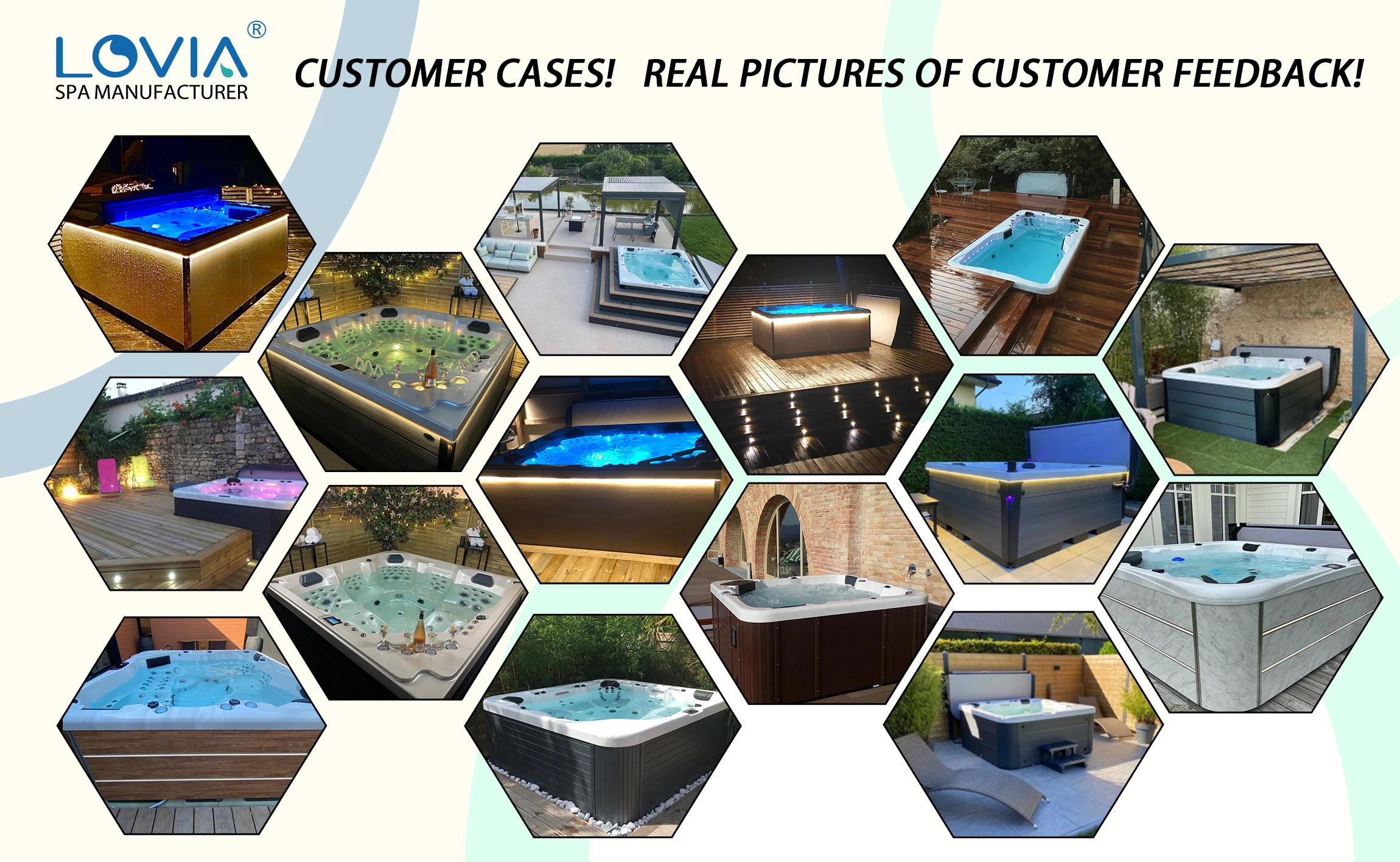 Venus Design Modern Economic Acrylic Hot Tub Spa Small Luxury Family Party Bathtub Balboa Control System Massage Feature Outdoor