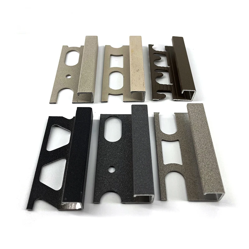 Anodized Gold Aluminium U Channel Tile Border Trim Flexible Wall Aluminium Transition Strips