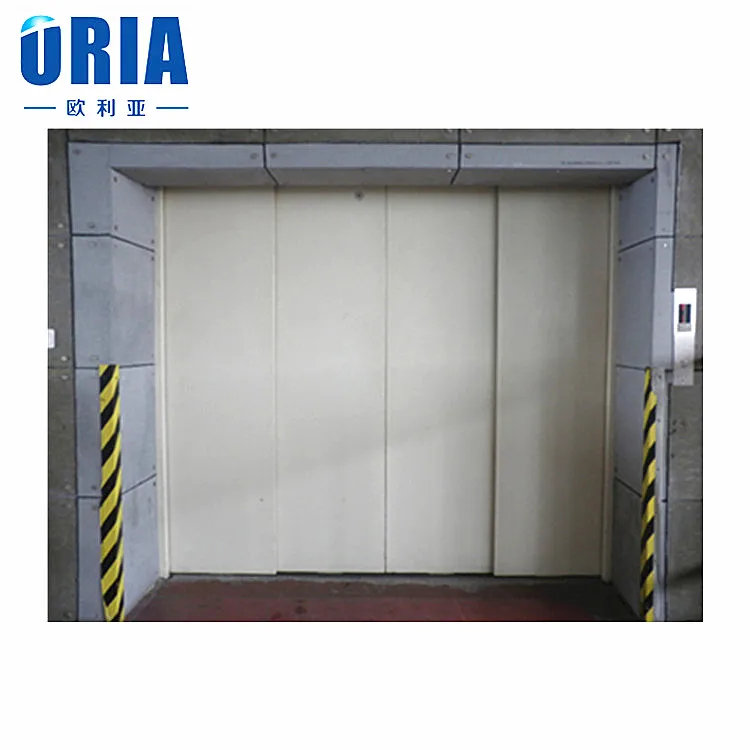 ORIA Freight Elevator and Goods Lift for Warehouse Gearless AC Drive with Stainless Steel Material