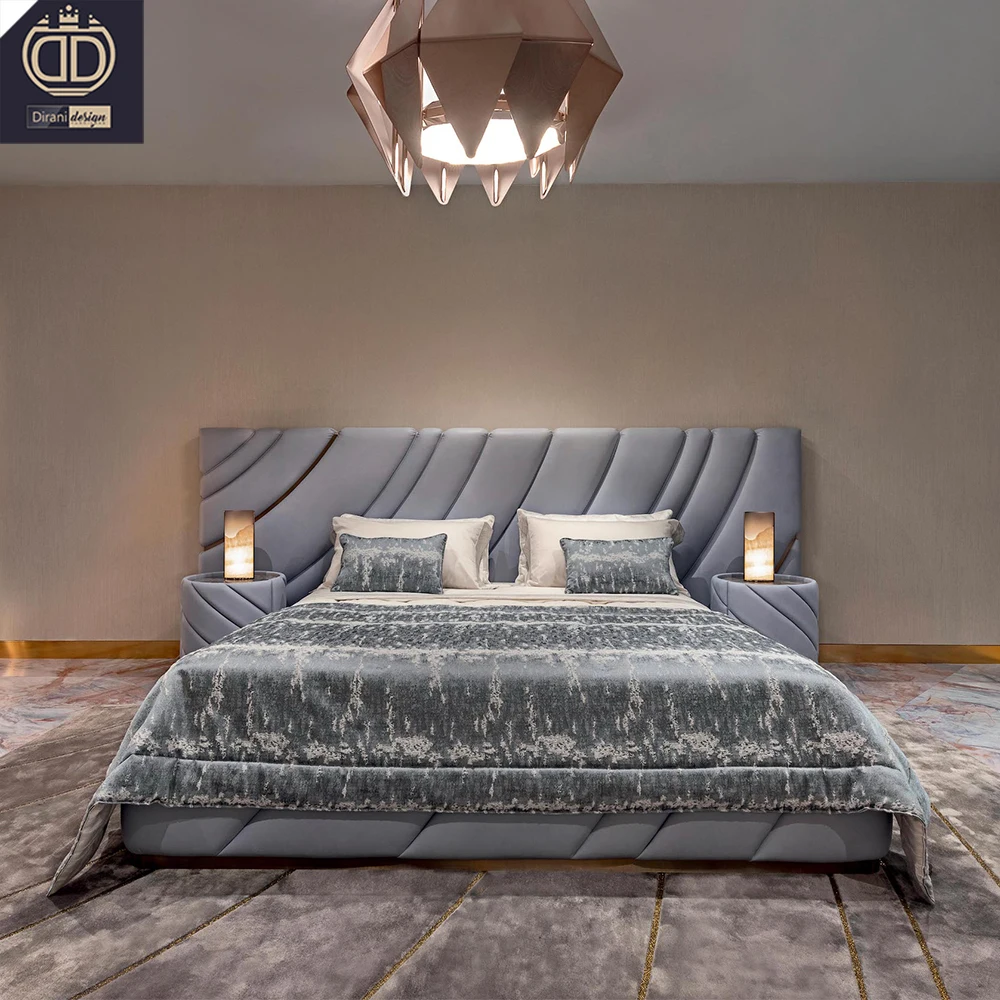 high end ultrasound queen double modern luxury up-holstered bed set gray luxury full king size up-holstered beds