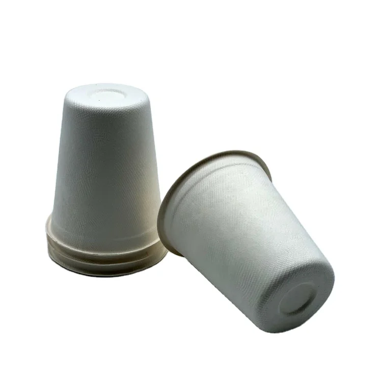 Green Olive  cheap disposable biodegradable sugarcane tableware compostable hot drink coffee cups with lids