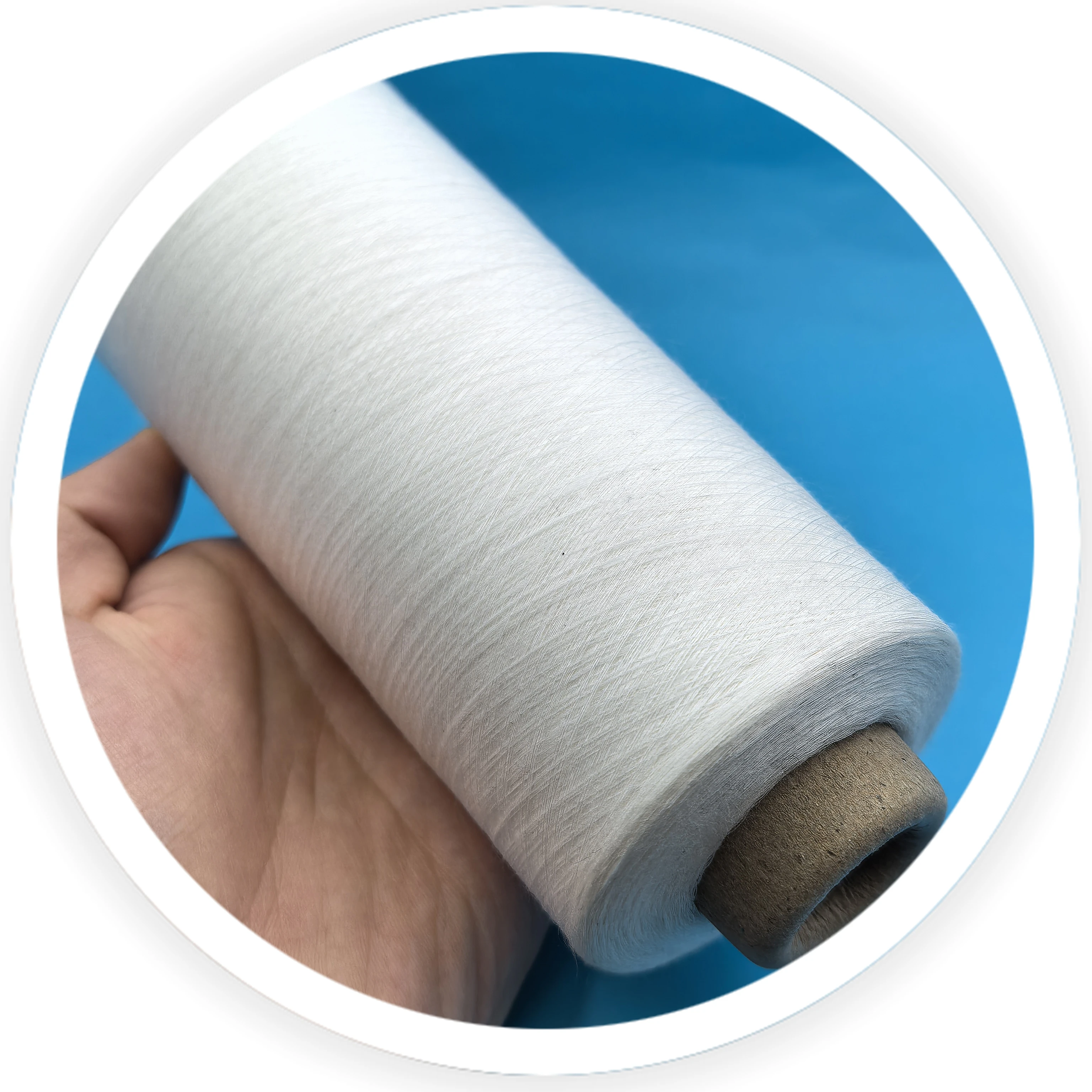 Hot Selling White PP Staple Fiber polyproyrlene Yarn