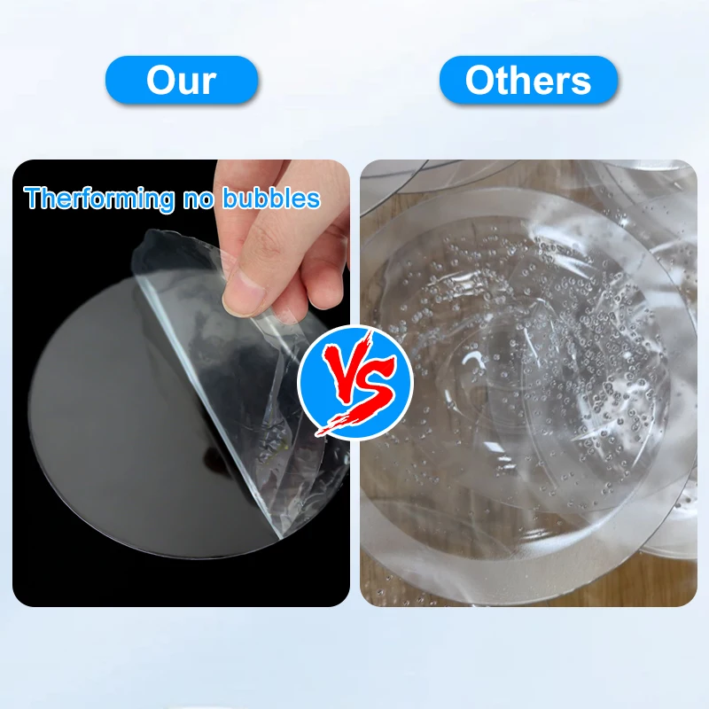 Dental Vacuum Forming Splint 0.76mm Square Round 125mm Clear Sheet Aligne Retainer Orthodontic Tpu Aligned Aligner Sheets