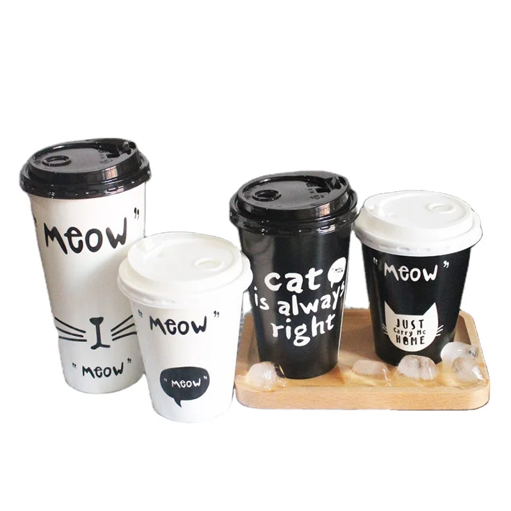 Disposable paper cup buyer sale various coffee cup hollow thickened hot drink cup