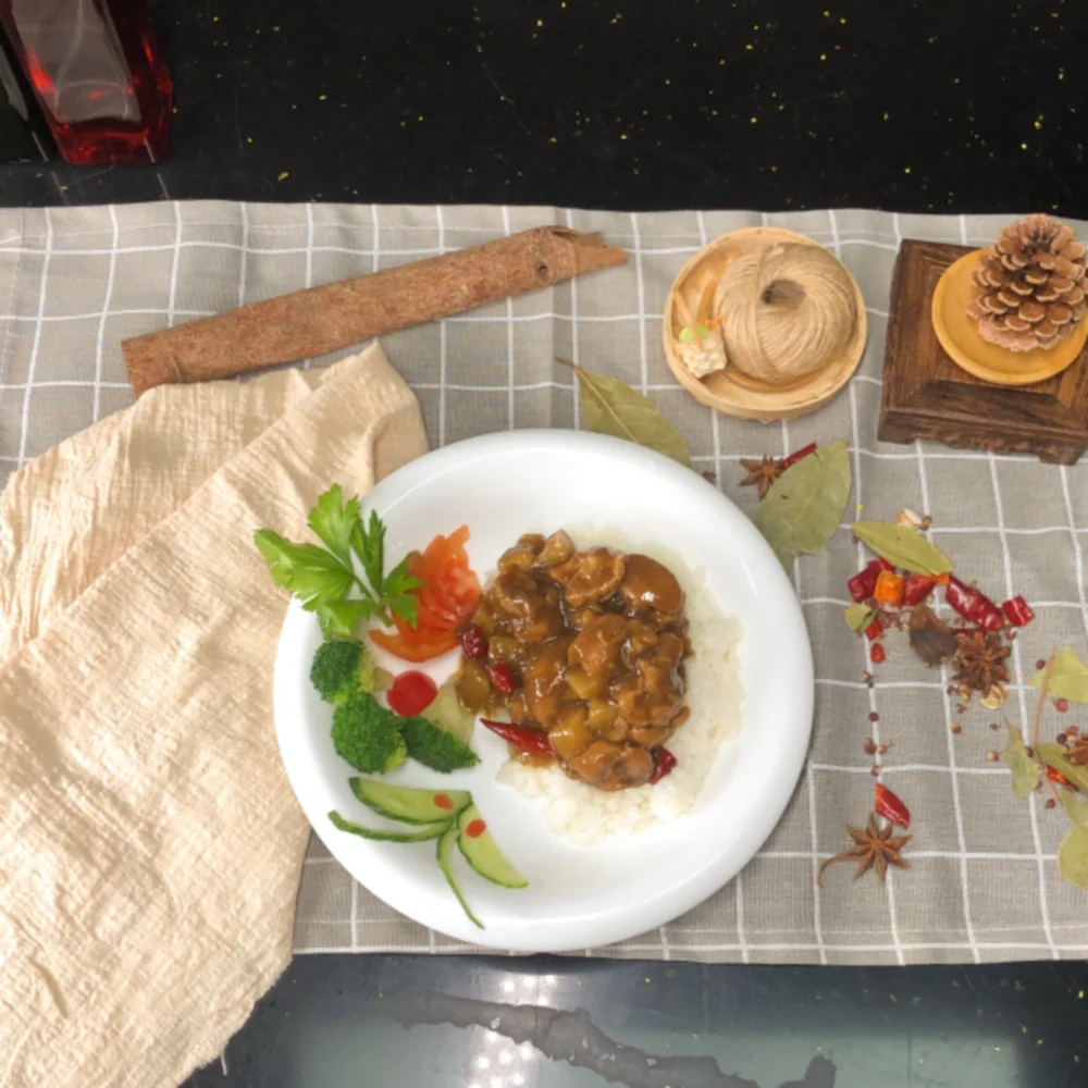 Китайская оптовая цена жареная курица с картофелем и перцем Вегетарианская