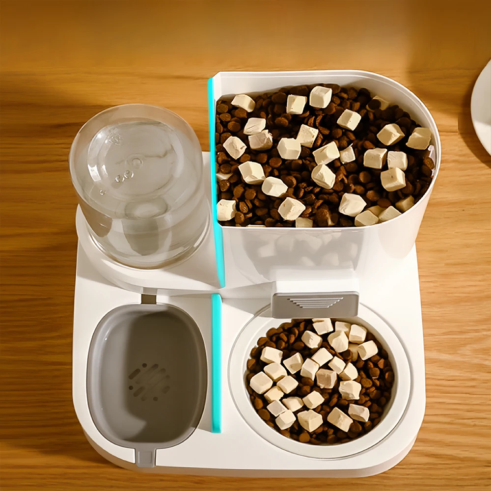 Factory Wholesale  2 in 1 Automatic Pet Food Feeders Water Dispenser Dog Cat Bowls Drinking Fountain Pet Supplies