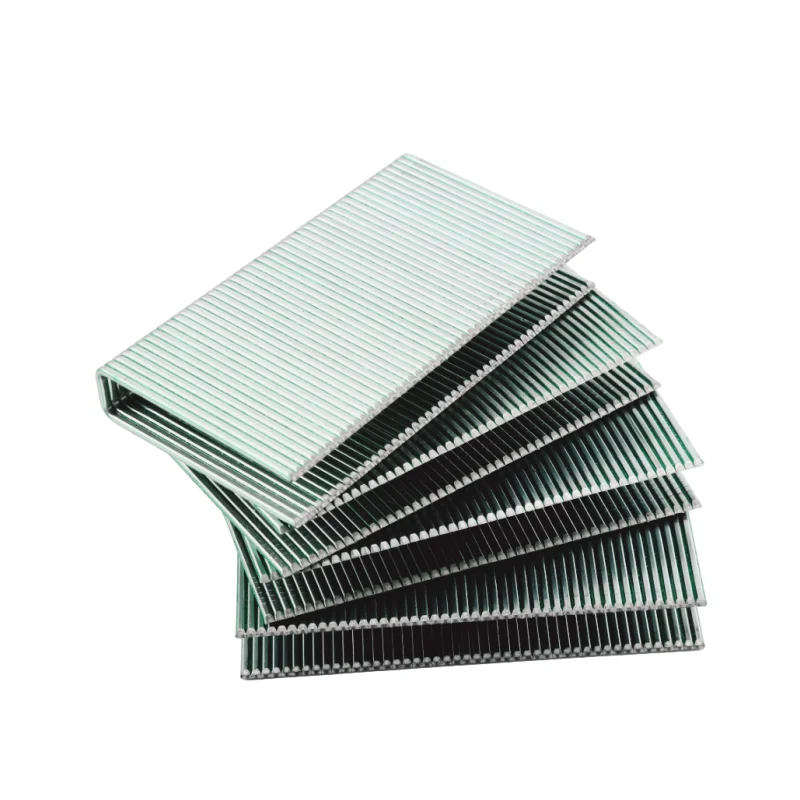 Wholesale Standard Zinc Plated Decorative Nail 90 Series U-Type Air Gun Staples 18GA F Series Brad Nails Sofa Furniture Staple