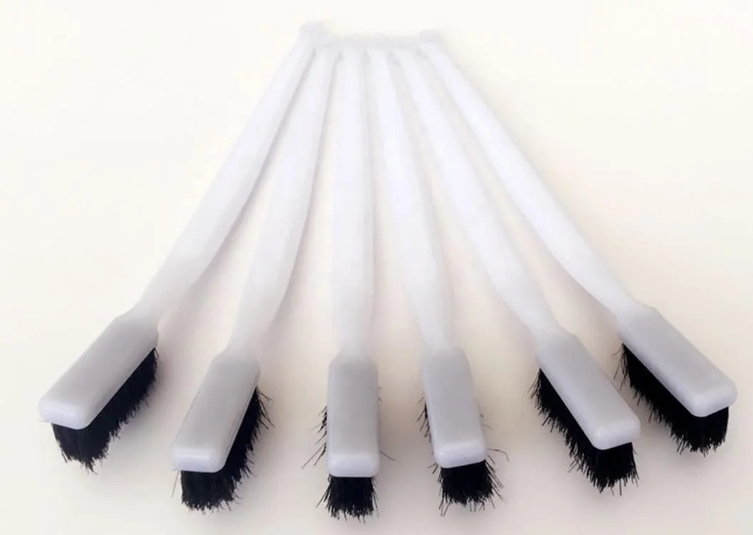 PP Handle Nylon Cleaning Tooth Brush  for leather and shoe factory  plastic handle glue paste tooth brush