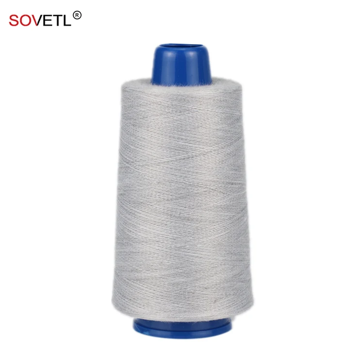 Отличная Антистатическая пряжа 32/2ply 30/2ply Смешанная полиэфирная проводящая из нержавеющей
