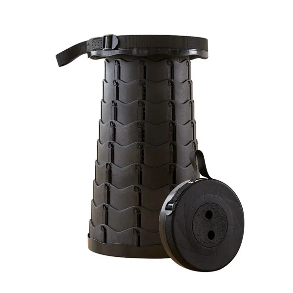 Easy Telescopic Round Portable Retractable Plastic Chair Camping Gardening Camping Folding Stool Retractable Stool