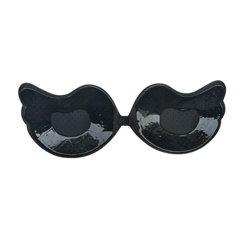 Mango bra Strapless adhesive reusable push up Self-Adhesive Front Buckle Mango Shape silicone Plain Sponge Seamless Design