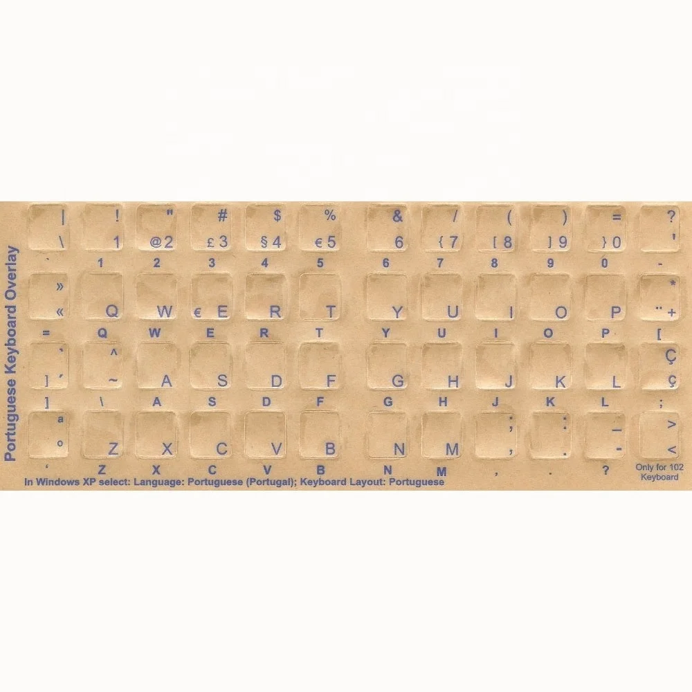 Laptop custom colorful anime russian Korean Arabic Fluorescent keyboard sticker