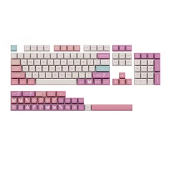Factory custom 61 keys multi color keycaps mechanical keyboard keycaps minimalist cartoon theme minimalist style keycap