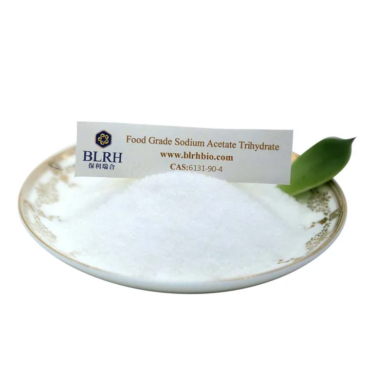 Пищевой ацетат натрия тригидрат, 6131-90-4, производитель