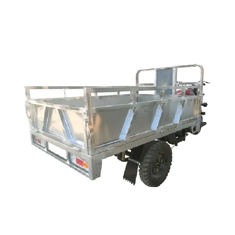 150cc Stainless Steel Cargo Box Gasoline Cargo Tricycle Adult With Cabin Tricycle Moto 150 For Sale