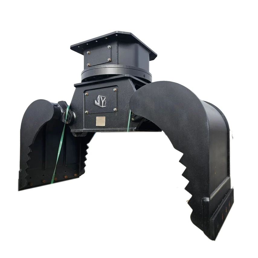 Factory OEM ODM Hydraulic Rotating Demolition Grapple Rock Sorting Grabber Attachment 360 Degree Rotation Scrap Stone Grab