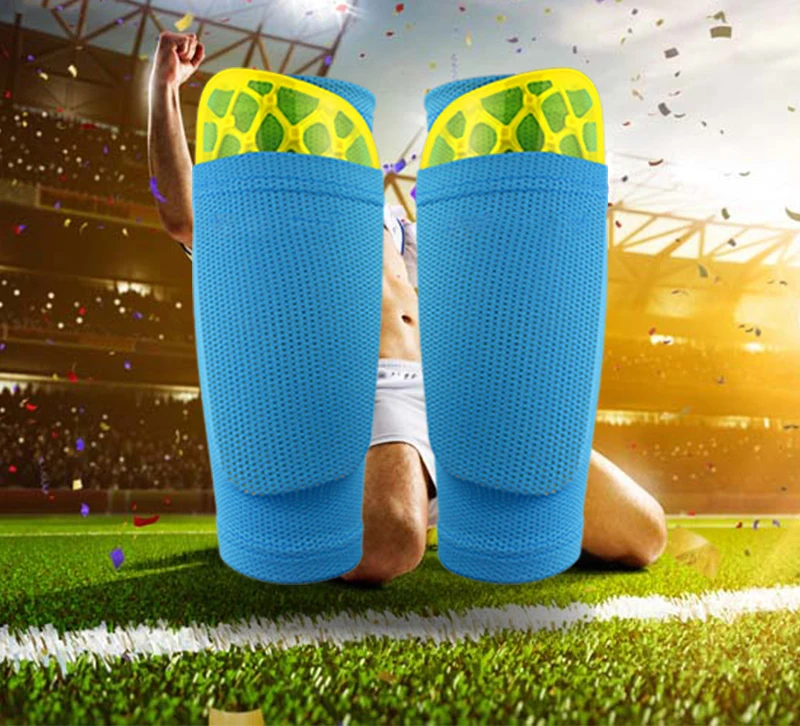 Factory Custom Elastic Soccer Shin Guard with Leg Guard Plate Flapper Sock Inserts Protective Football Gear Cycling Football Use