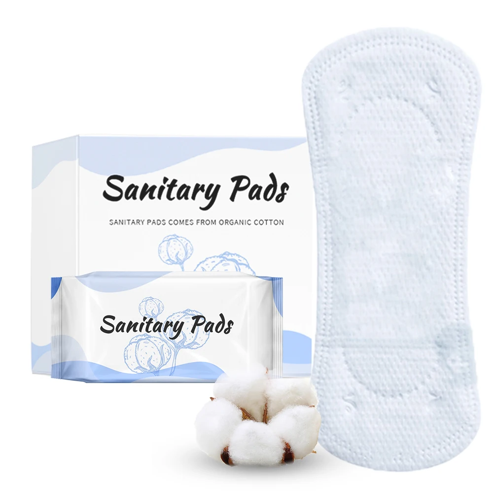 Wholesale customization ultra thin wingless disposable biodegradable panty liner for women