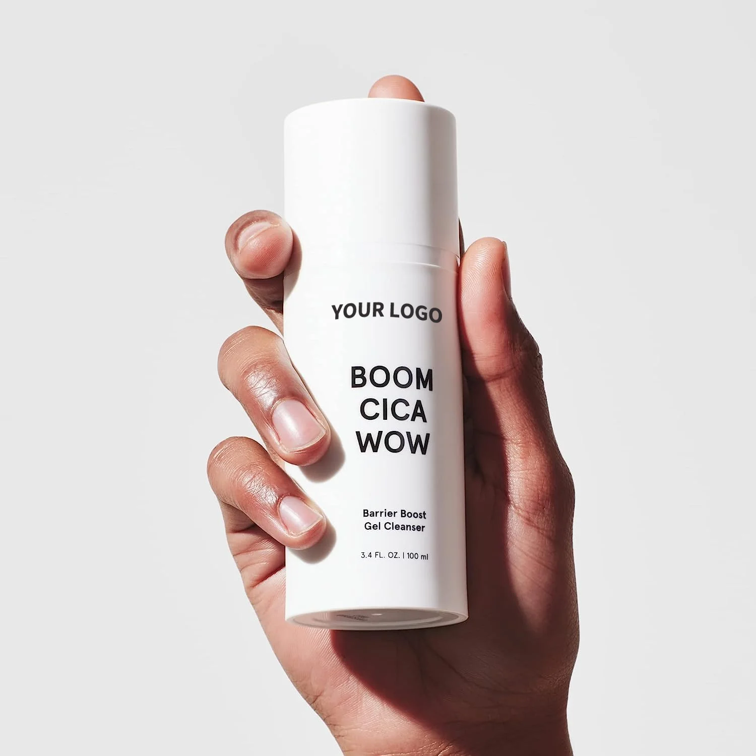 Private label Hyaluronic Acid Face Wash Daily Green Tea Centella Asiatica Facial Gel Cleanser for Men Women